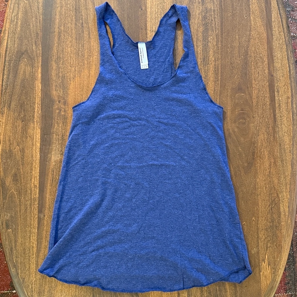 American Apparel Tri-Blend Navy Racerback Tank